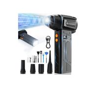 XJUGEZ Soplador de Polvo Eléctrico,180000RPM Mini Soplador de Aire Potente de 4 Velocidades,Aire Comprimido Limpieza PC,Laptop,Teclado,Casa y Auto con Kit Limpieza PC en Lugar de Spray Aire Comprimido