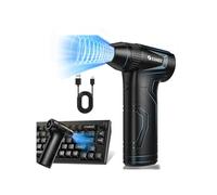 XJUGEZ Soplador de Polvo Eléctrico,4 Velocidades Soplador de Aire Potente,160000 RPM Aire Comprimido Limpieza PC,Mini Soplador de Aire para PC,Hojas,Coches,Sofás,en lugar de Spray Aire Comprimido