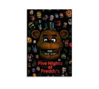 XJUMNI FNaF WorldClassic - Póster de película de terror de la serie de terror romántico, póster decorativo para pared, lienzo clásico, decoración estética del hogar, 30 x 45 cm, estilo sin marco, 21