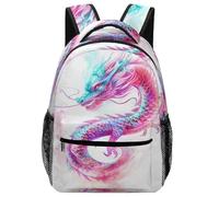 XKASKDFKE Arte de dragón fantástico Mochila Niña Criatura fantástica Morrals Calidad Y Resistencia Bolsa Infantil De Gran Capacidad Adolescentes Niño One Size