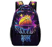 XKASKDFKE Baloncesto genial Mochila Niños Deportes Morral Cómoda Y Versátil Escolares Infantil De Gran Capacidad Para Niños Y Niñas One Size