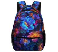 XKASKDFKE Beautiful Flores Tipo Casual Art Plantas Morral Cómoda Versátil Universitaria Colegio Viaje Cámping Para Niños One Size