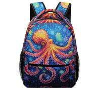 XKASKDFKE Pulpo colorido Infantiles Animal Morrals Calidad Resistencia Colegio Infantil Gran Capacidad Adolescentes Niña Niño One Size