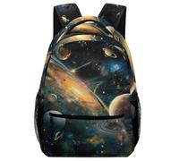 XKASKDFKE Universo fantástico Primaria Mochila Infantil Cosmos Morral Con Bolsillos Laterales Colegio Para Colegio Viaje Cámping Para Niños One Size