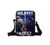 (xkbateez01)Bolso bandolera con estampado coreano Kpop ATEEZ, bolso cruzado "Break the Wall" de Fellowship, bolsos