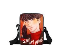 (xkbateez02)Bolso bandolera con estampado coreano Kpop ATEEZ, bolso cruzado "Break the Wall" de Fellowship, bolsos