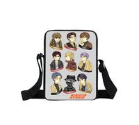 (xkbateez04)Bolso bandolera con estampado de Kpop ATEEZ de la marca coreana, bolso cruzado "Break the Wall" de