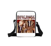 (xkbateez14)Bolso bandolera con estampado de Kpop ATEEZ de la marca coreana, bolso cruzado "Break the Wall" de