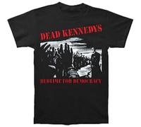 XKDSERTUTK Men's Dead Kennedys Bedtime For Democracy Slim Fit T-Shirt BlackL