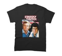 XKDSERTUTK NWT Starsky and Hutch Seventies M0vies T-ShirtBlackL