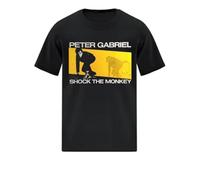 XKDSERTUTK Peter Gabriel Shock The Monkey Gift Family Men Cotton T-ShirtBlackS