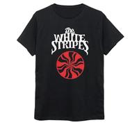 XKDSERTUTK Retro The Stripes Band Cotton Short Sleeve T-shirtBlackL