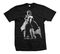 XKDSERTUTK Return of The Living Dead -Linnea Quigley Grave Half-Tone -Hand Screened T-shirtBlackM