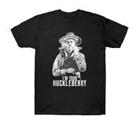 XKDSERTUTK Say When I’m Your Huckleberry Doc Holliday Movie Vintage Men's T ShirtBlack3XL
