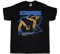 XKDSERTUTK Scorpions Love AT First Sting US Tour 84 T-SHIRTBlackL
