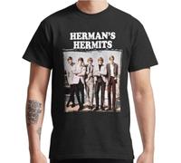 XKDSERTUTK The Very Best of Herman's Hermits T-Shirt Their Greatest Hits Hermania DandyBlack3XL