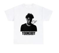 XKDSERTUTK Youngboy Never Broke Again Signature Gift For Fans Unisex All Size ShirtWhiteXL