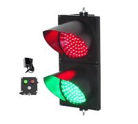 XKEDNMF Semáforo de 8 Pulgadas, 2 LED Rojo/Verde, for Muelle de Carga, con Controlador de botón, for Carreteras, peajes y accesos residenciales.