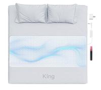 XKETA Alfombrilla de conexión a tierra para cama, almohadilla de conexión a tierra para dormir, reduce la ansiedad y la inflamación, alivio del dolor, mejora la energía, fibra de plata pura, cable de