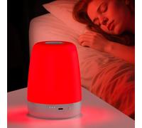 XKETA Terapia para dormir con luz roja: lámpara de noche de longitud de onda de banda estrecha pura de 670 nm, promueve naturalmente la melatonina para adultos que duermen mejor, tamaño compacto