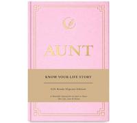 XKFCFC Aunt I Want to Know Your Life Story - Diario de cuero (tapa dura): regalo de recuerdo para tía en el día de la madre, cumpleaños y Navidad, diario de historias de vida guiada