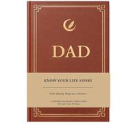 XKFCFC Diario de cuero con texto en inglés «Dad I Want to Know Your Life» (tapa dura): regalo de recuerdo para papá en el día del padre, cumpleaños y Navidad, diario de historias de vida guiada