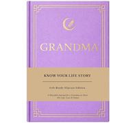 XKFCFC Diario de cuero con texto en inglés «Grandma I Want to Know Your Life» (tapa dura): regalo de recuerdo para la abuela en el día de la madre, cumpleaños y Navidad, diario de historias de vida