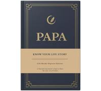 XKFCFC Diario de cuero con texto en inglés «Papa I Want to Know Your Life» (tapa dura): regalo de recuerdo para papá en el día del padre, cumpleaños y Navidad, diario de historias de vida guiada
