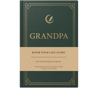 XKFCFC Grandpa I Want to Know Your Life Story - Diario de cuero (tapa dura): regalo de recuerdo para el abuelo en el día del padre, cumpleaños y Navidad, diario de historias de vida guiada