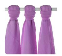xkko bmb07 0029 a 3 Pack bambú pañales para montar, quiroprácticos, como base o ligero techo, pañales, 70 x 70 cm, color violeta