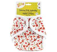 XKKO - Cubrepañales (PUL) - Talla única (4-15 kg) - Amapolas rojas