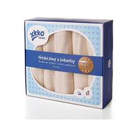 xkko Muslin - Pañales de muselina (70 x 70 cm, algodón orgánico, 5 unidades)