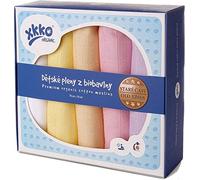 xkko Pañales de muselina (70 x 70 cm, algodón orgánico, 5 unidades), diseño de chica pastel