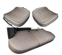 XKOEHXJ Funda Asiento Coche Piel Sintética PU Universal Antideslizante Protectora Impermeable Resistente Al Sudor 1 Unidad/3 Unidades Fundas Protectoras Asientos Coche(Gray-3pc)