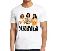 XKPPYRTT Charlies Angels Retro 70s TV Farrah Fawcett Hawaii Five O Magnum T ShirtWhiteXXL