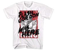 XKPPYRTT Flash Gordon 80's Movie Flash Gordon Was Here Graffiti Men's T Shirt White3XL