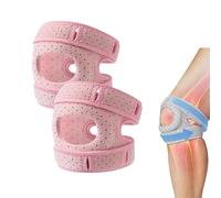 XKrmp Adjustable Knee Brace, Tendon Support Sleeve Braces, Patellar Pad Realign Knee Joint While You Move, for Meniscus, Arthritis, Orthopedic Sports Use (Pink,M/S)