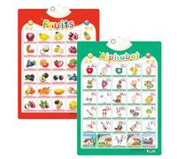 XKrmp Alphabet Poster for Kids with Sound & Learning Modes, Electronic Wall Chart to Learn Arabic Letters, Numbers, and Words - Ideal Educational Tool (#6)
