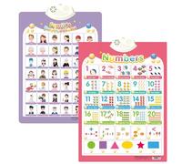 XKrmp Alphabet Poster for Kids with Sound & Learning Modes, Electronic Wall Chart to Learn Arabic Letters, Numbers, and Words - Ideal Educational Tool (#13)