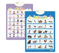 XKrmp Alphabet Poster for Kids with Sound & Learning Modes, Electronic Wall Chart to Learn Arabic Letters, Numbers, and Words - Ideal Educational Tool (#18)