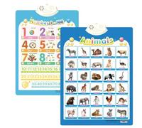 XKrmp Alphabet Poster for Kids with Sound & Learning Modes, Electronic Wall Chart to Learn Arabic Letters, Numbers, and Words - Ideal Educational Tool (#17)