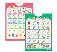XKrmp Alphabet Poster for Kids with Sound & Learning Modes, Electronic Wall Chart to Learn Arabic Letters, Numbers, and Words - Ideal Educational Tool (#1)