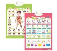 XKrmp Alphabet Poster for Kids with Sound & Learning Modes, Electronic Wall Chart to Learn Arabic Letters, Numbers, and Words - Ideal Educational Tool (#11)