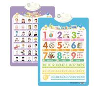 XKrmp Alphabet Poster for Kids with Sound & Learning Modes, Electronic Wall Chart to Learn Arabic Letters, Numbers, and Words - Ideal Educational Tool (#27)