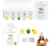 XKrmp Animal Pun Note 25-Piece Set with Funny Resin Animals and Thank You Cards, for Staff Appreciation Gifts Bulk, Boss Day, Inspirational Pocket Favors (Animal Pun Note Cards,50 Pcs)