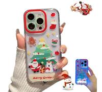 XKrmp Christmas Light-Up Phone Case with Incoming Call LED Flash, Shockproof Protective Cover for iPhone 11 to 17, for Women Men and Kids of All Ages (#2,For iPhone 14 Pro)