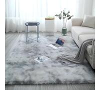 XKrmp Gradient Color Plush Floor Mat, Soft Rainbow Rug for Kids Playroom, Fluffy Shaggy Carpets for Girls Bedroom, Colorful Pastel Area Rugs for Nursery & Home Decor (G,62.99″ x 90.55″)