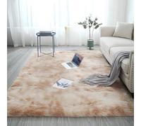 XKrmp Gradient Color Plush Floor Mat, Soft Rainbow Rug for Kids Playroom, Fluffy Shaggy Carpets for Girls Bedroom, Colorful Pastel Area Rugs for Nursery & Home Decor (I,39.37″ x 62.99″)