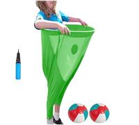 XKrmp Granny Pants Yard Game Sets with Bouncy Balls,Freaky Party Games Pants，Fill Your Giant Pant,Fun Family Reunion & Adult Yard Game for Groups. (Green,2balls)