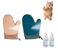 XKrmp Grooming Mist Glove for Pets, Thickened Strong Pet Spray Gloves - Anti Static, No Fly Away Hair, Loose Hair Removal & Detangling, for Cats & Dogs (Mixed#1)